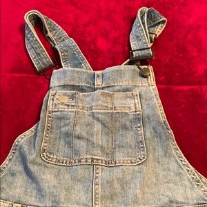 Women Denim Short Overalls from Gap.